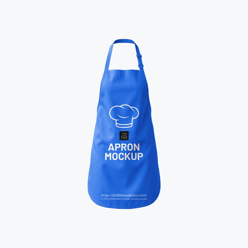 Minimalist Professional Apron Mockup PSD