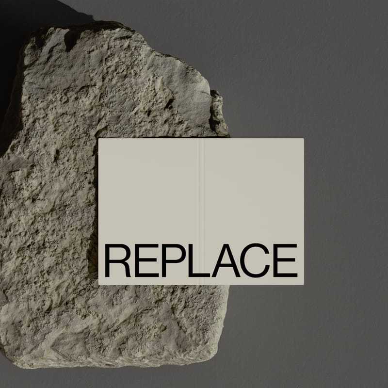 Minimalist Stationery Mockup on Natural Stone PSD