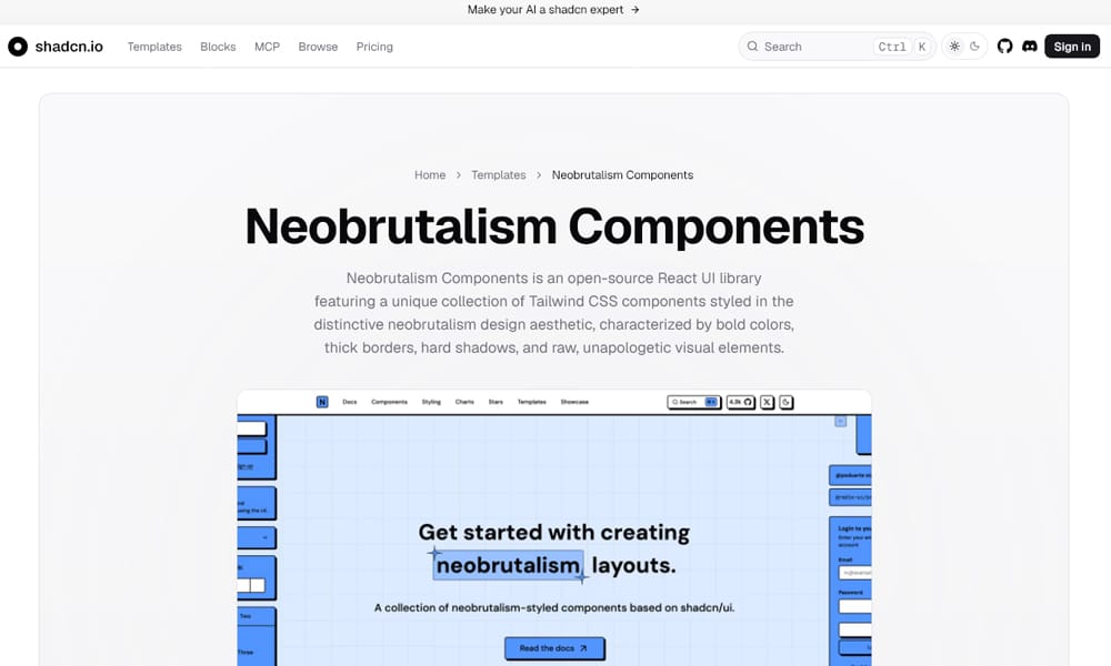 Neobrutalism Components
