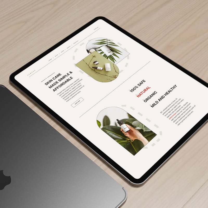 Premium Space Black iPad Pro Mockup PSD