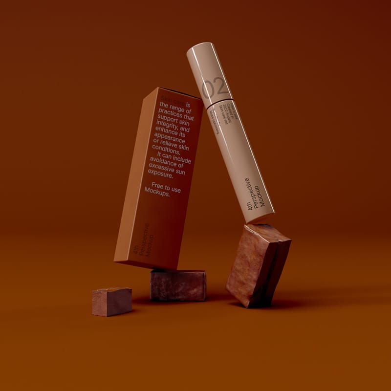 Skin Care Packaging Mockup Set PSD