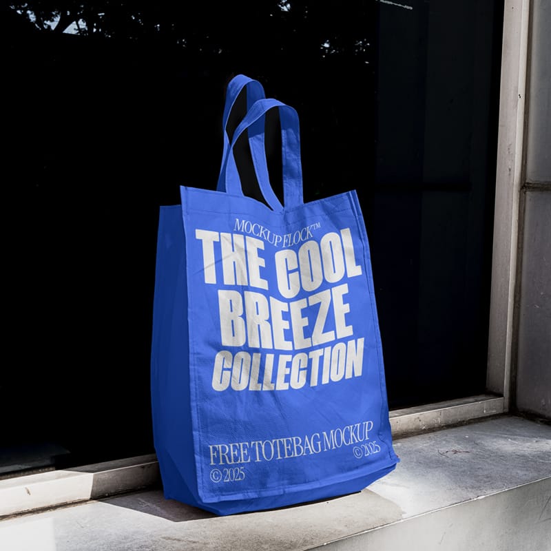 Urban Shopping Tote Bag Display Mockup PSD